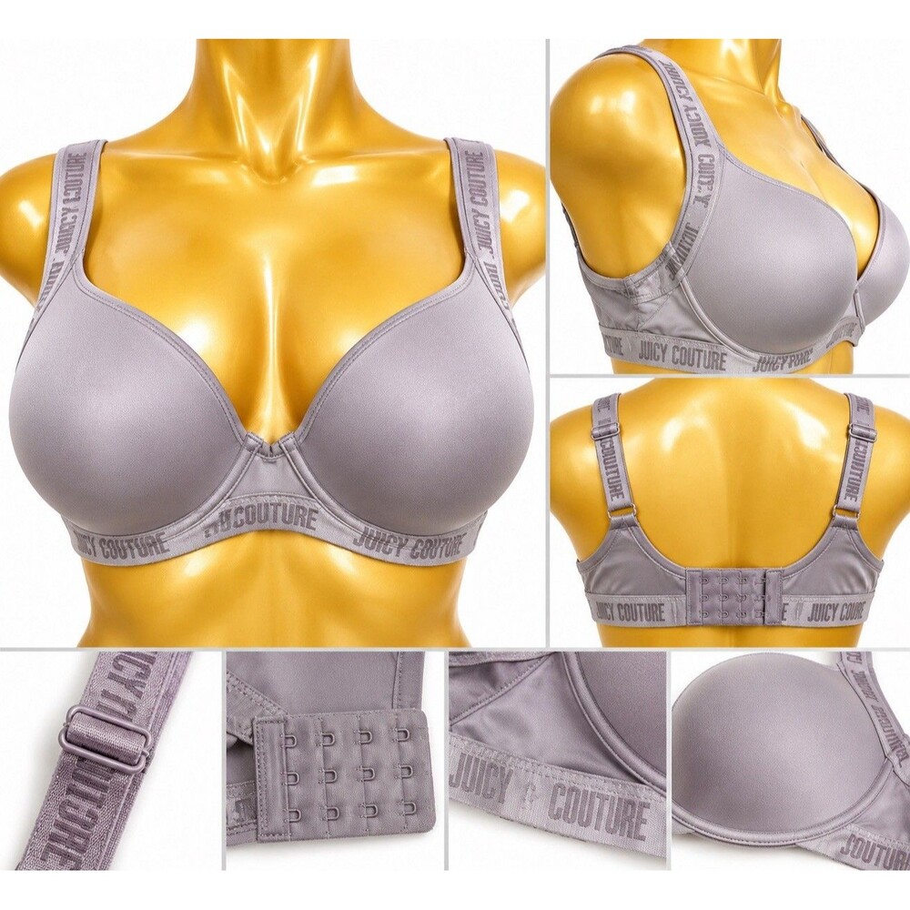 Juicy Couture Bra Women's Size 38DD Push Up Padded Underwre  Y2K Lingerie